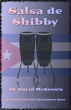 Book cover for Salsa de Shibby, for Clarinet and Alto Saxophone Duet
