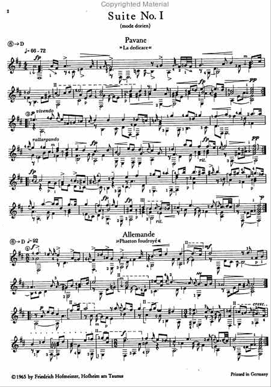 Lautensuiten Lautensuiten Classical Guitar scores gallery preview page 2