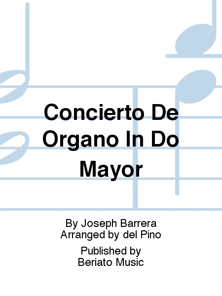 Concierto De Órgano In Do Mayor