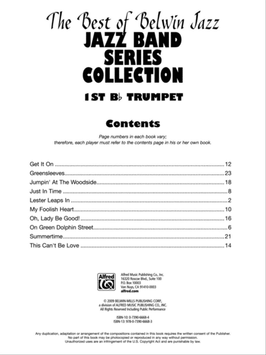 Jazz Band Collection for Jazz Ensemble Jazz Ensemble scores gallery preview page 2