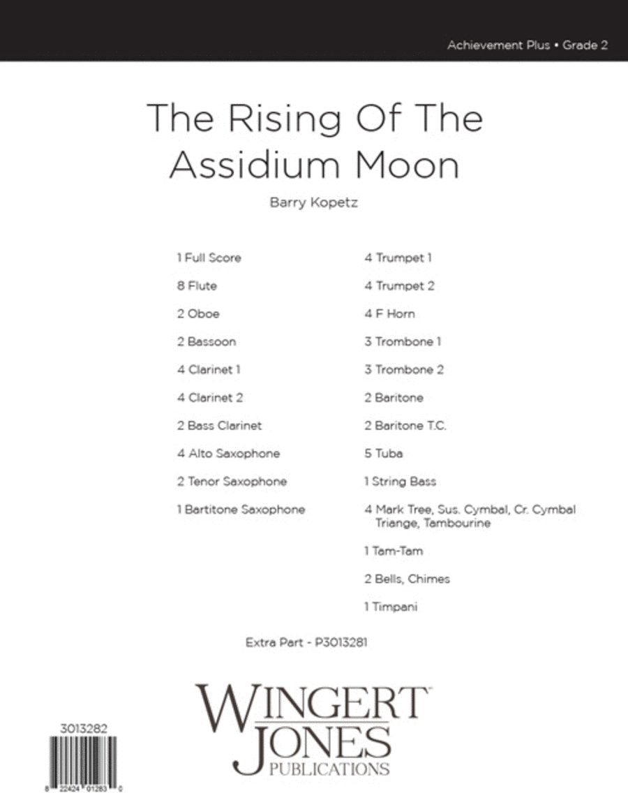 Rising Of The Assidium Moon (Score) Concert Band scores gallery preview page 1