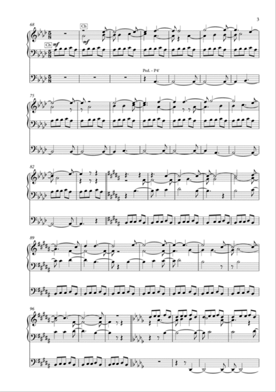 Vilkas grikius sėjo, Op. 62 for solo organ (2018) by Vidas Pinkevicius Organ Solo scores gallery preview page 3