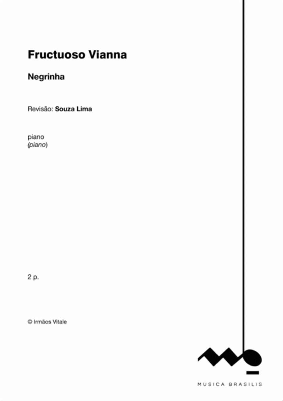 Negrinha Negrinha Piano Solo scores gallery preview page 2