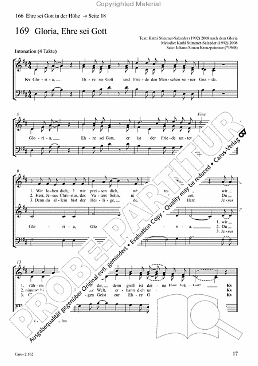 Chorbuch Gotteslob SAM 3-Part scores gallery preview page 18