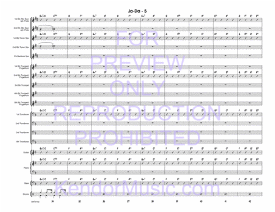 Ja-Da Jazz Ensemble scores gallery preview page 6