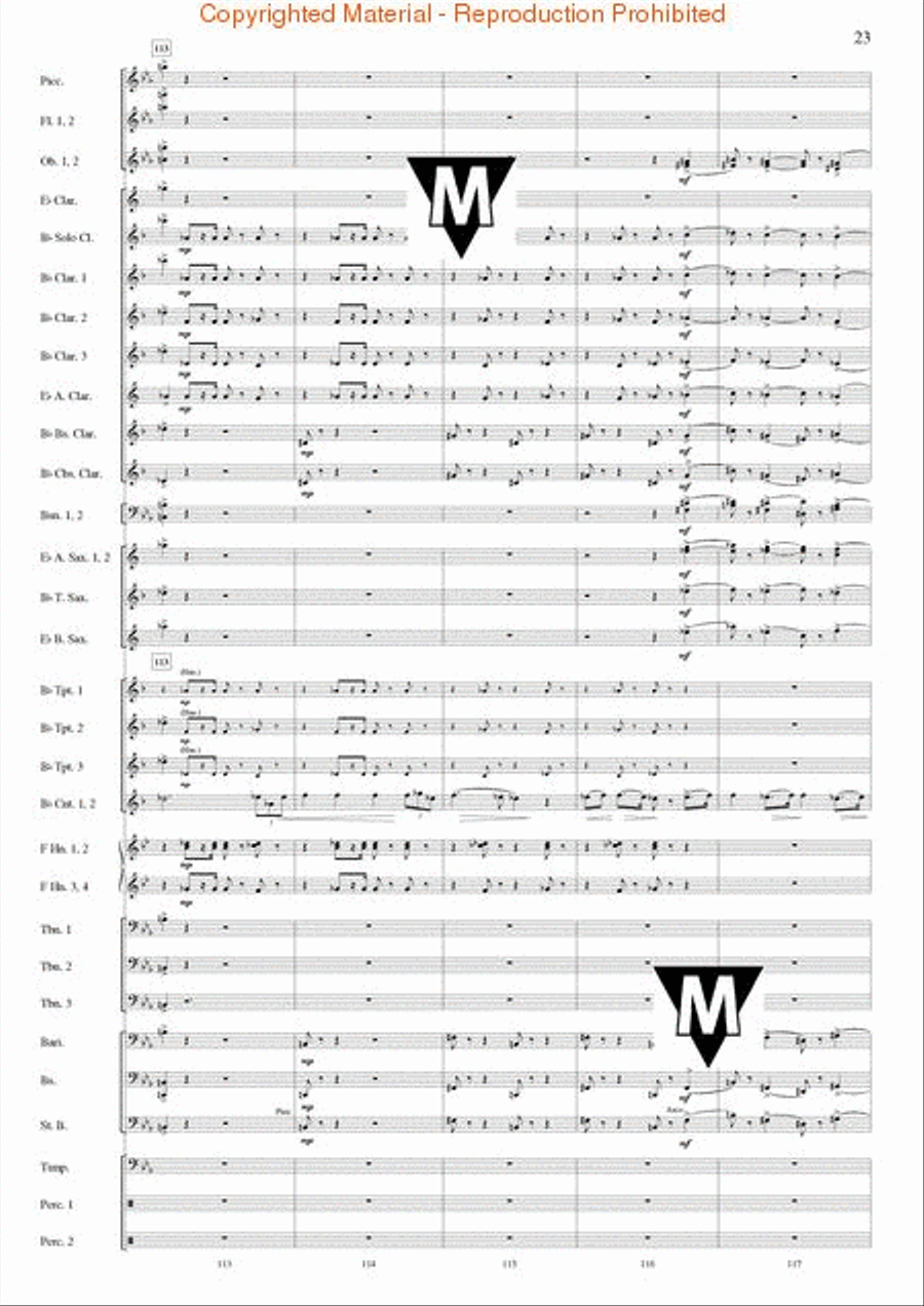 Triumphal March (from Aida) Concert Band scores gallery preview page 24