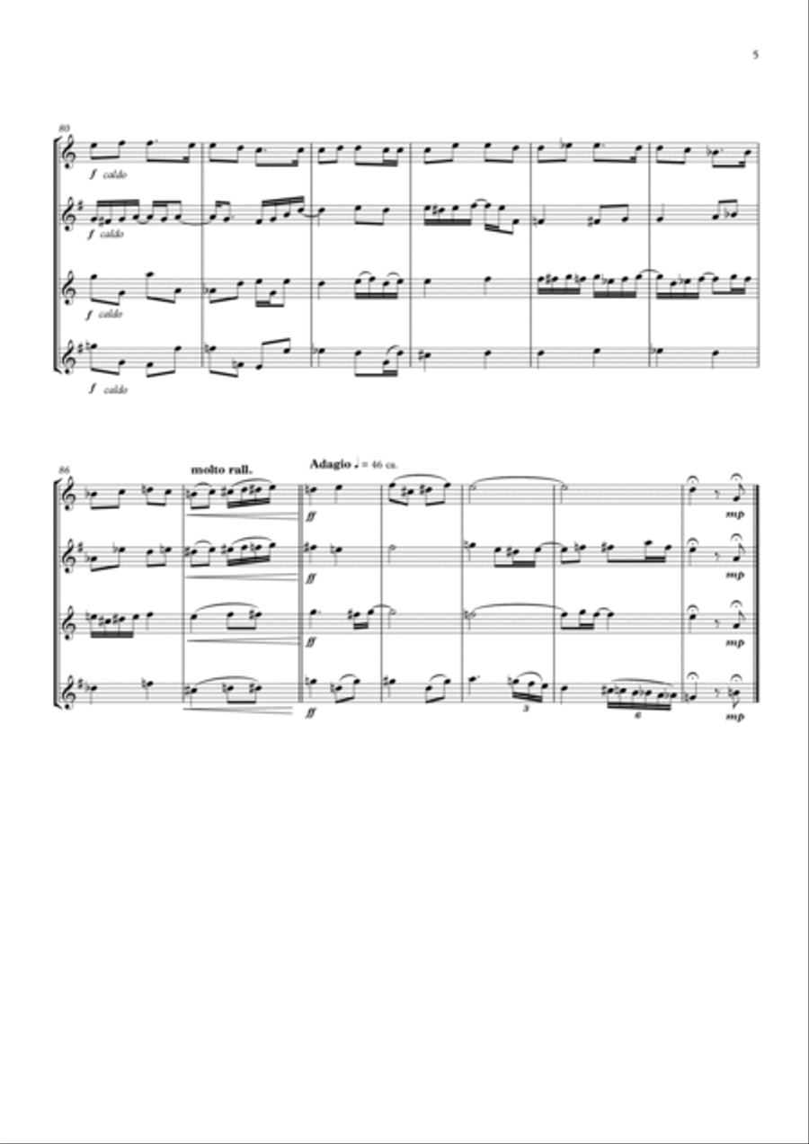 Carlo Francesco Defranceschi: Acroteri (ES-23-018) Woodwind Ensemble scores gallery preview page 6