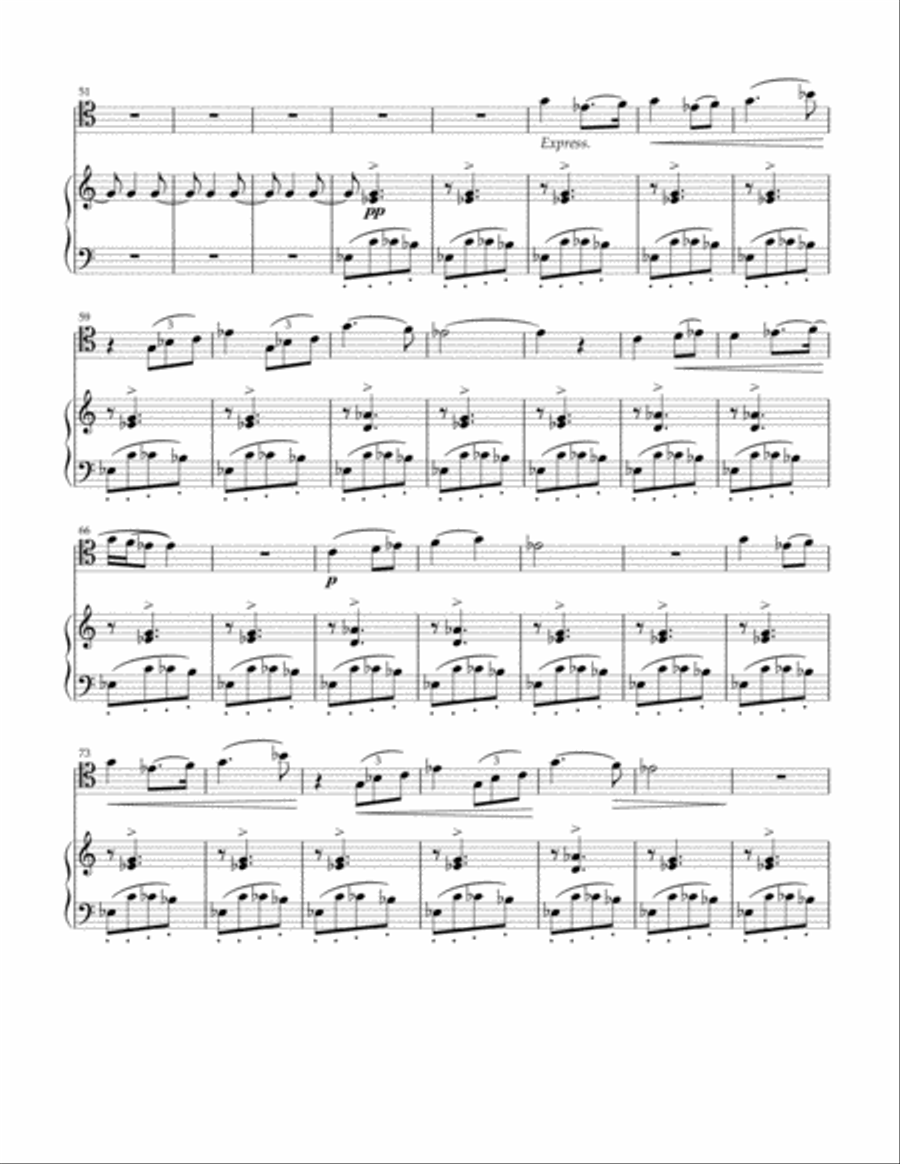 Tchaikovsky - Andante Cantabile, Op.11 for cello and piano Piano scores gallery preview page 3