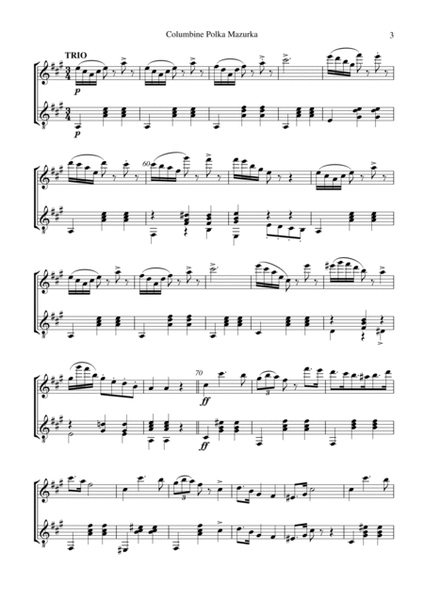 Columbine Polka Mazurka for flute and guitar image number null