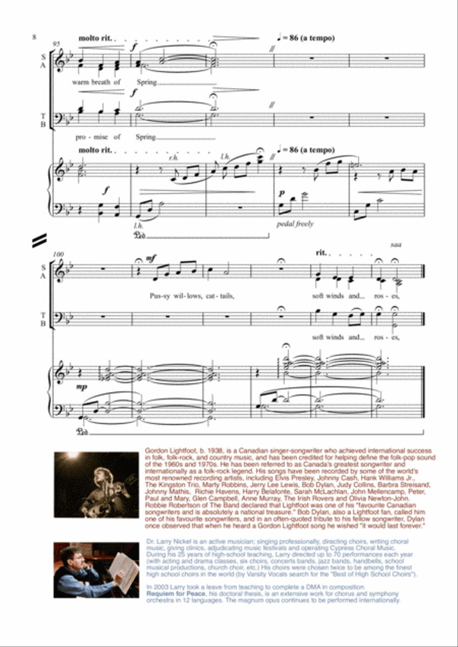 Pussy Willows Cat Tails 4-Part scores gallery preview page 9