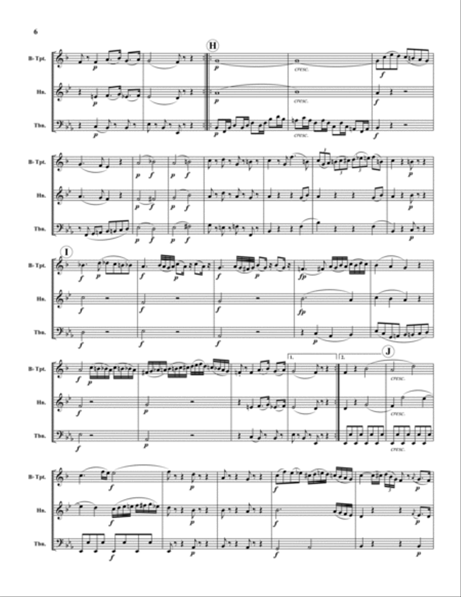 Divertimento III Divertimento III Brass Trio scores gallery preview page 6