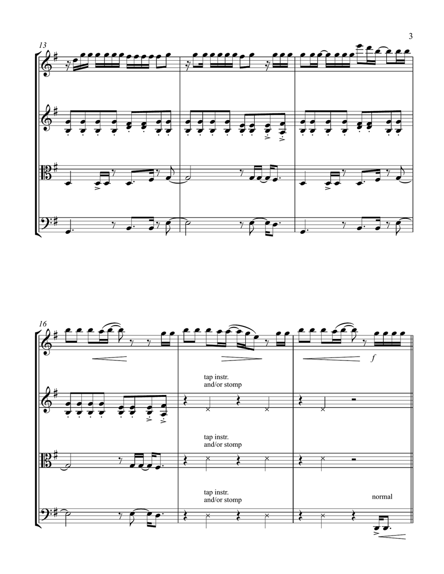 Party In The U.s.a. String Quartet scores gallery preview page 5