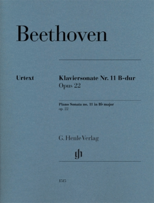Book cover for Piano Sonata No. 11, B-Flat Major