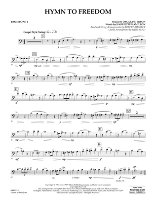 Hymn to Freedom - Trombone 1