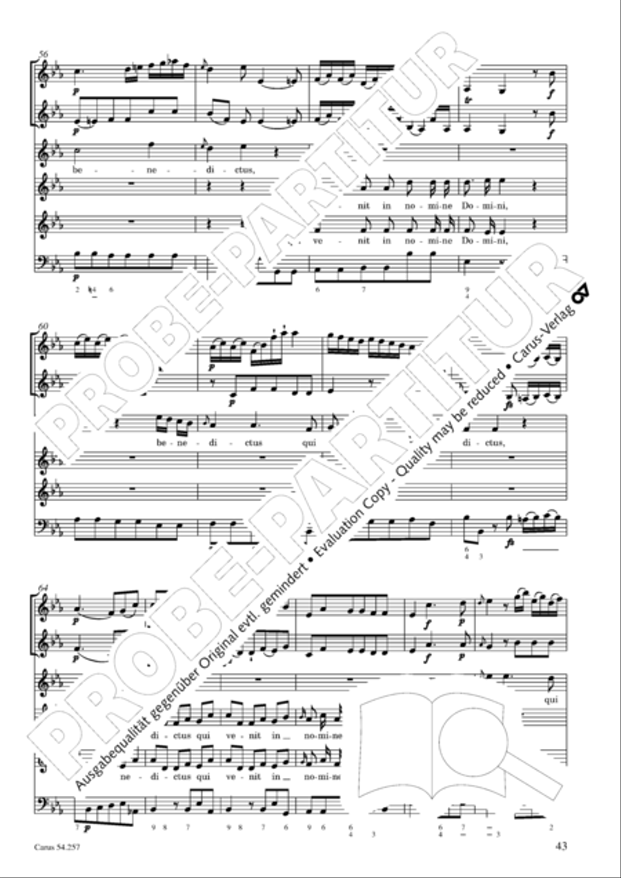 Missa Sancti Aloysii SSA scores gallery preview page 44