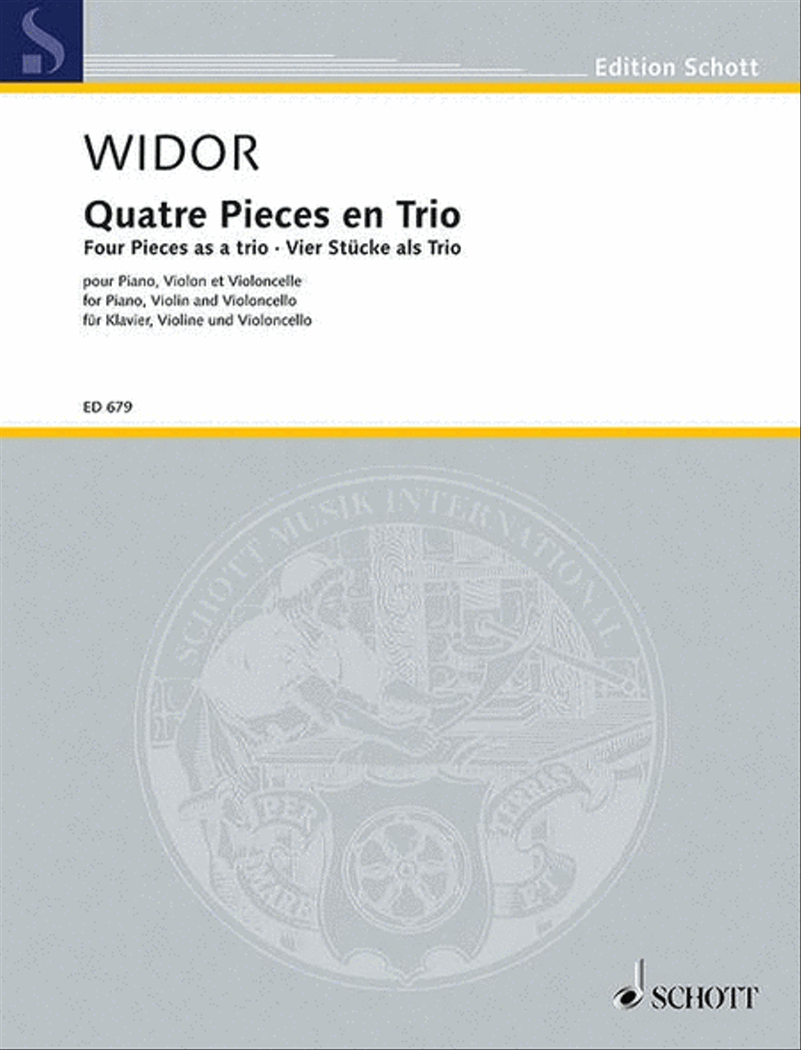 Four Pieces as a trio Piano Trio scores gallery preview page 1