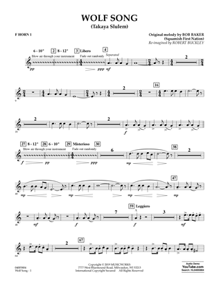 Wolf Song (Takaya Slulem) - F Horn 1
