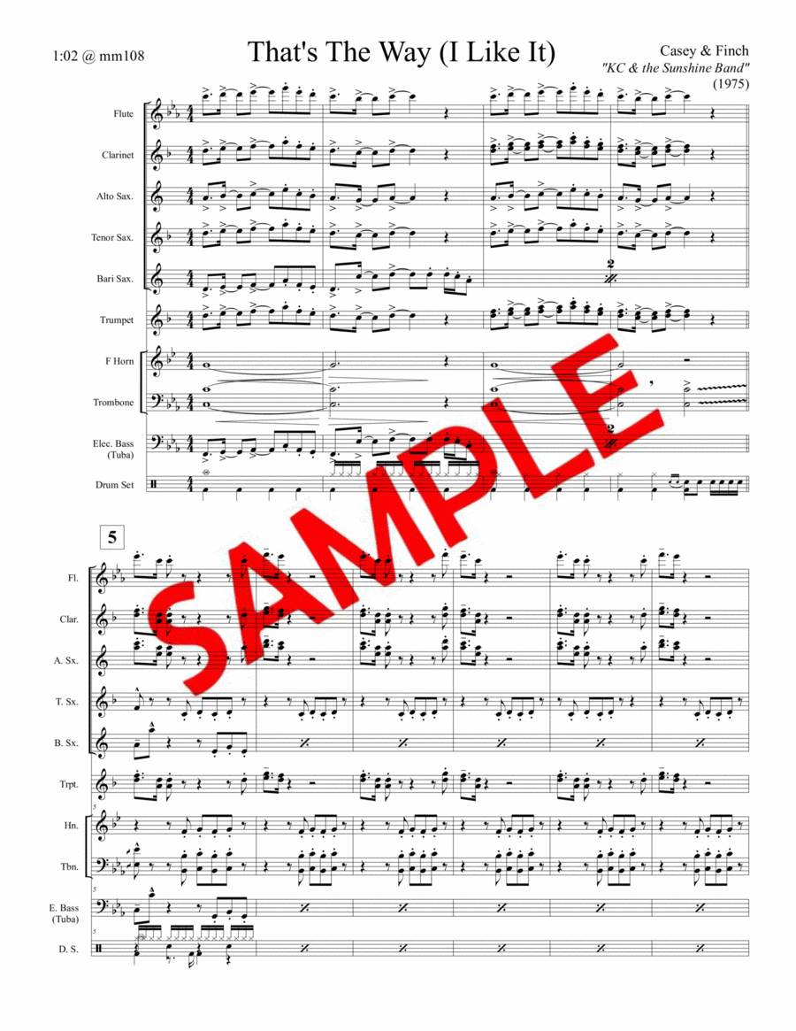 That's The Way (i Like It) Jazz Ensemble scores gallery preview page 1