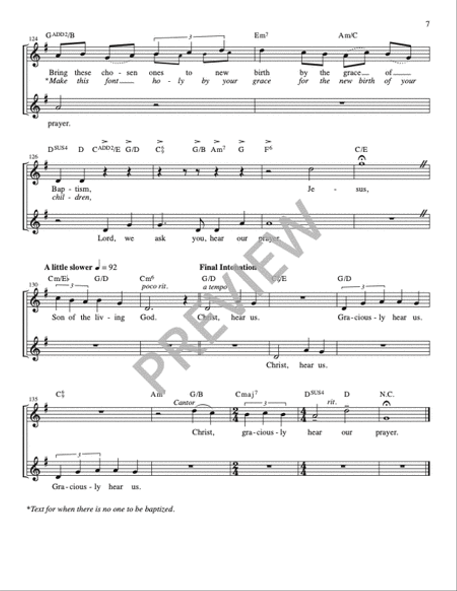 The Litany of the Saints for the Easter Vigil and for Baptism - Guitar edition Guitar scores gallery preview page 8