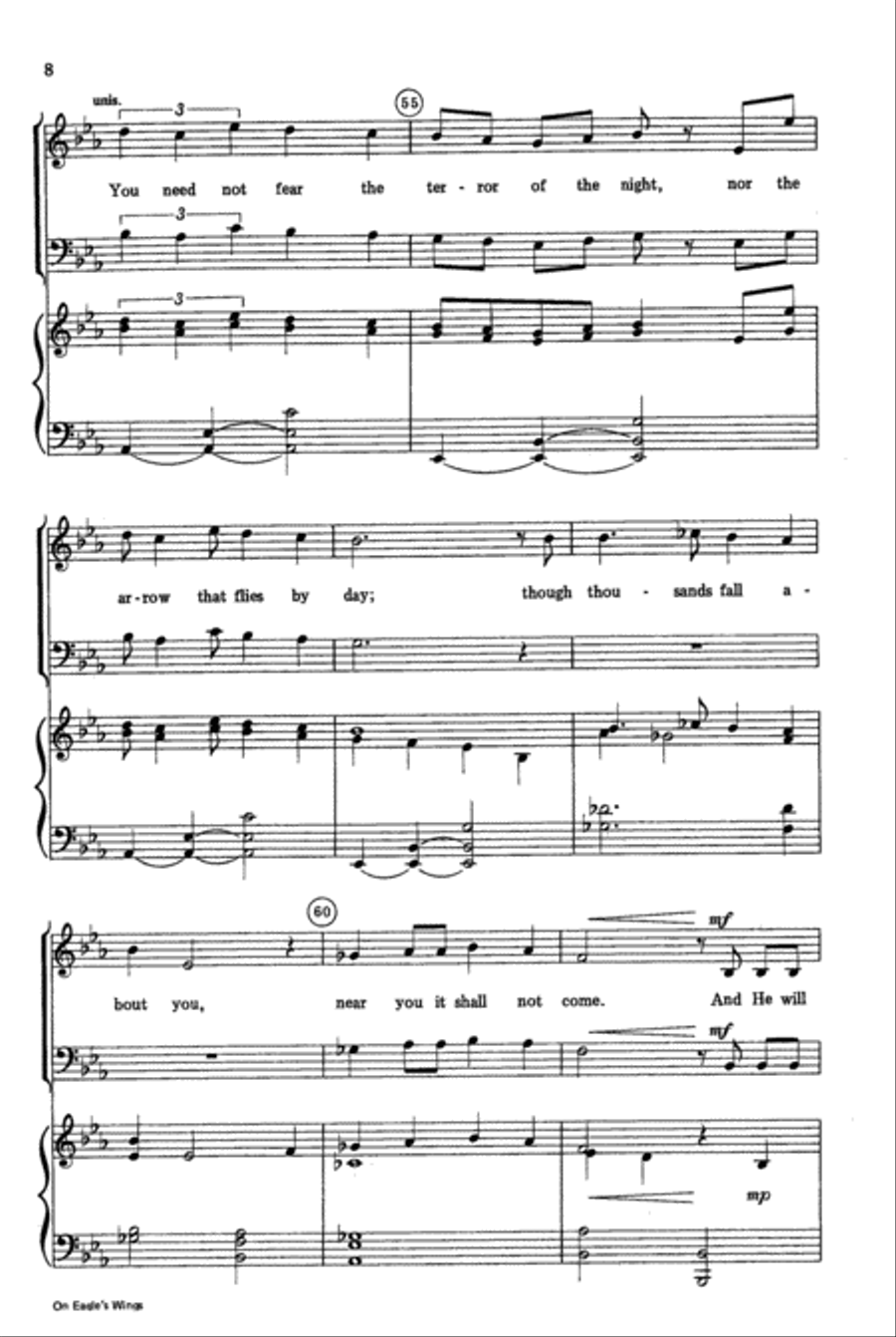 On Eagle's Wings On Eagle's Wings 4-Part scores gallery preview page 9