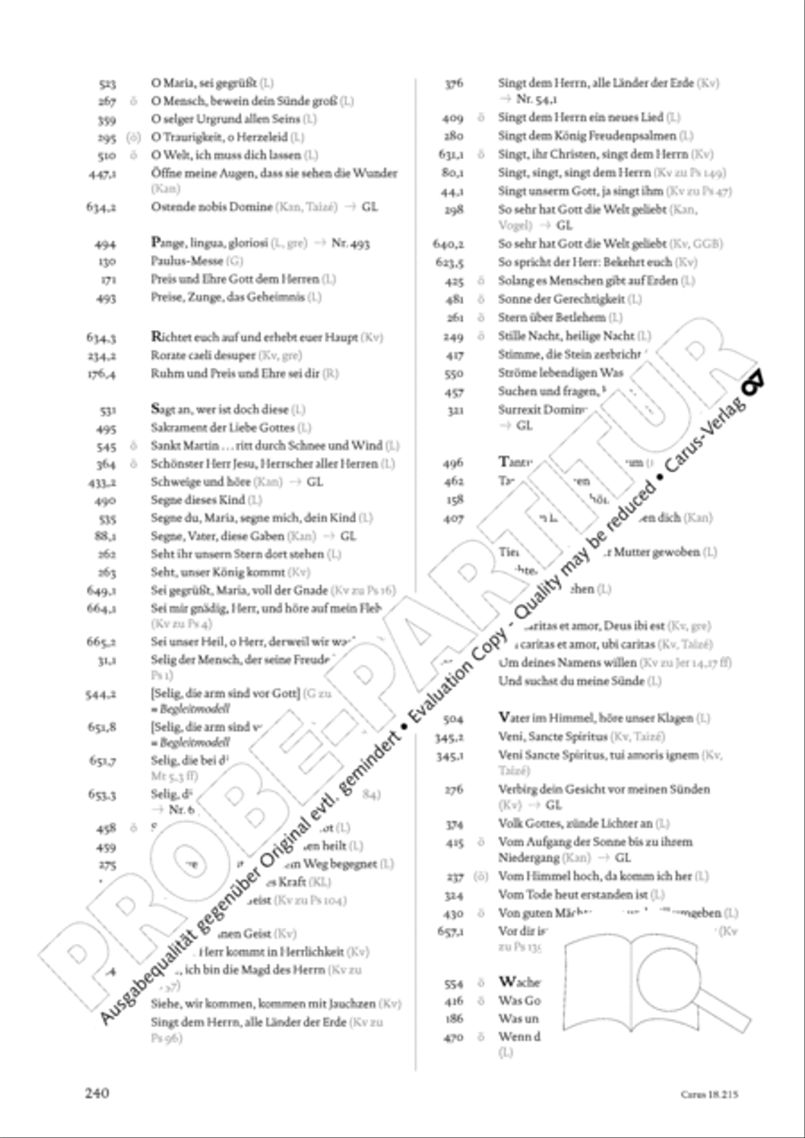 Gitarrenbuch zum Gotteslob Guitar scores gallery preview page 224
