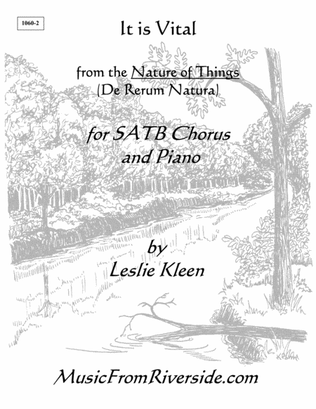 It is Vital for SATB and Piano