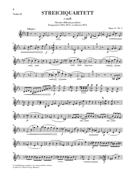 String Quartets op. 51/1&2