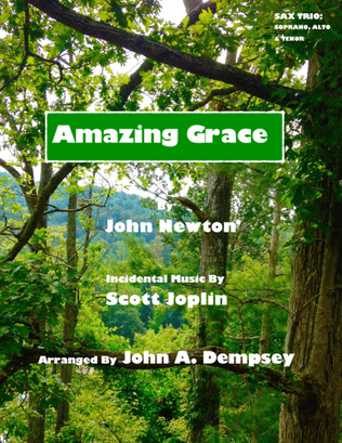 Book cover for Amazing Grace / The Entertainer (Sax Trio: SAT)