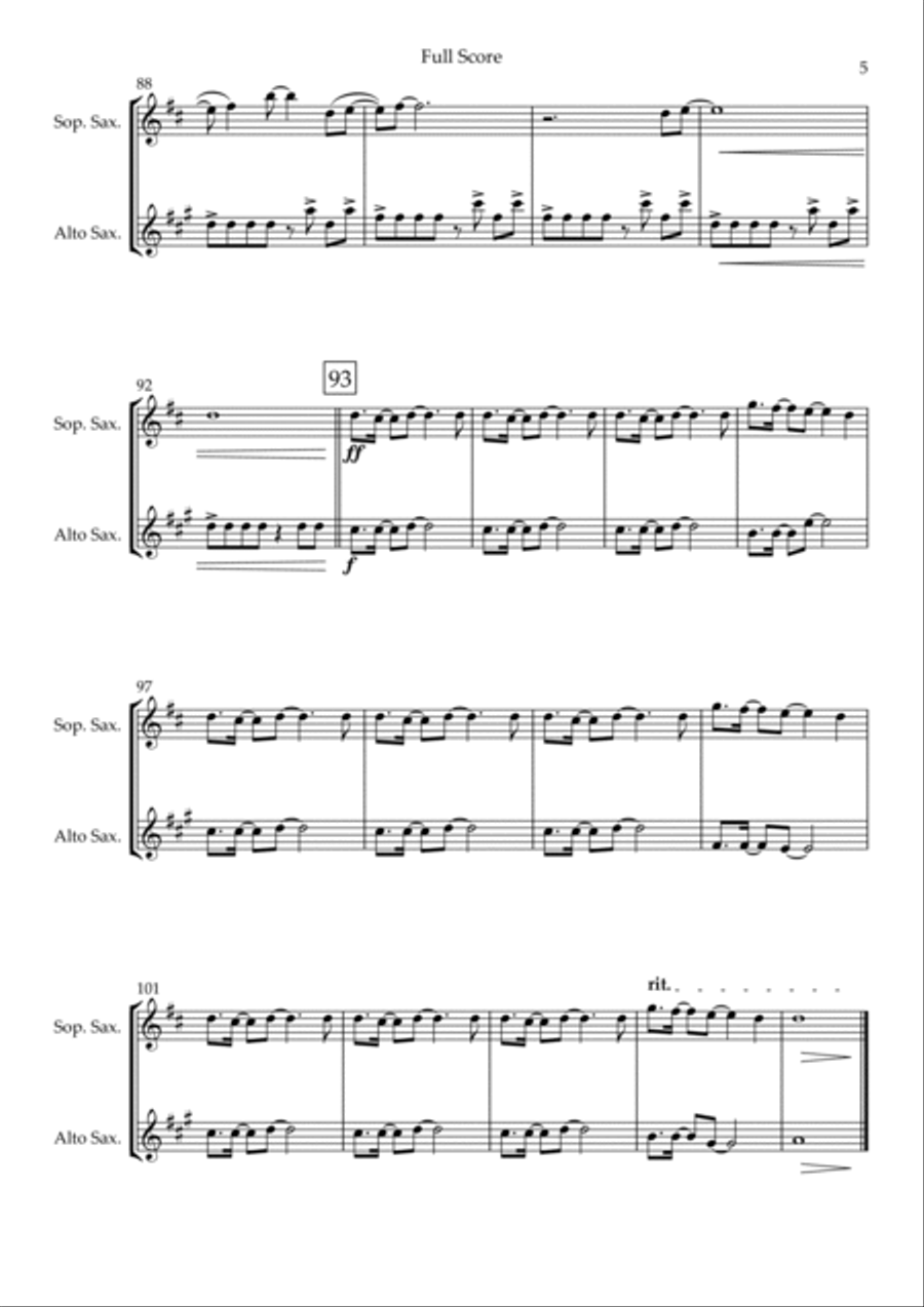 Without You Soprano Saxophone scores gallery preview page 5