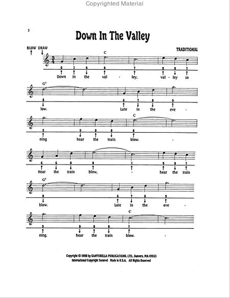 How To Play Harmonica with CD Harmonica scores gallery preview page 4