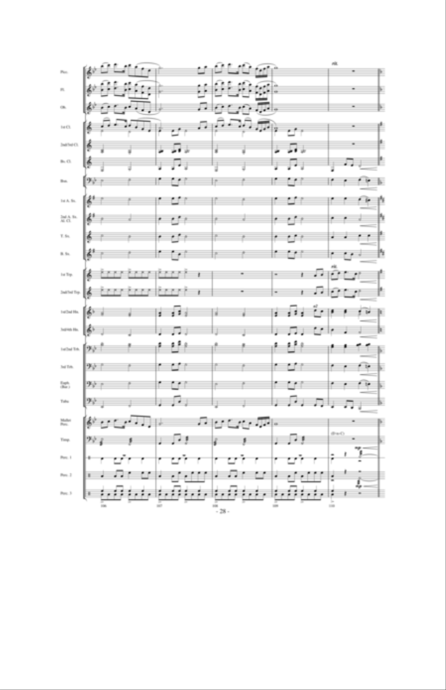 And We Proceeded On And We Proceeded On Concert Band scores gallery preview page 27