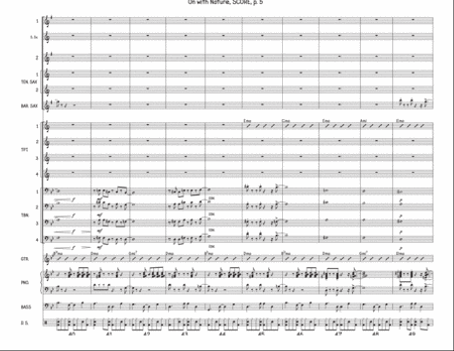 On With Nature Jazz Ensemble scores gallery preview page 5
