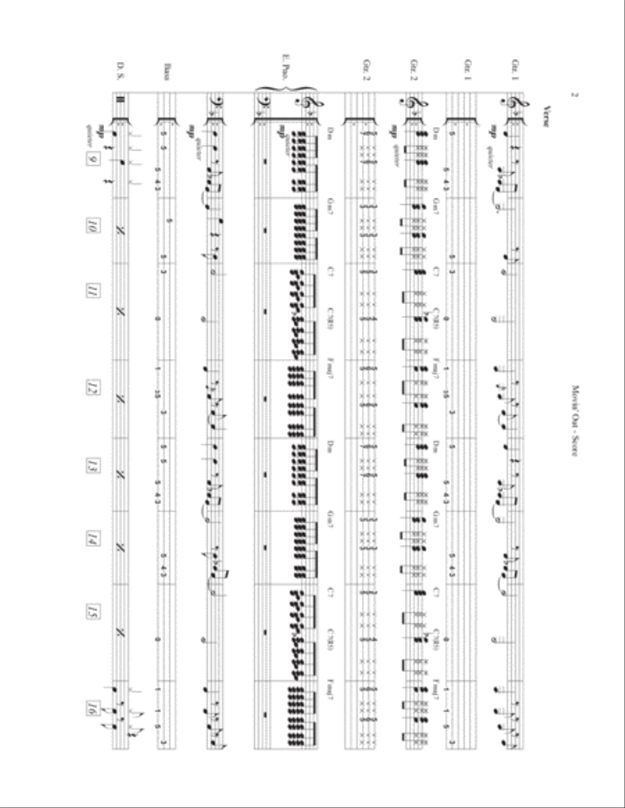 Movin' Out (anthony's Song) Jazz Ensemble scores gallery preview page 2