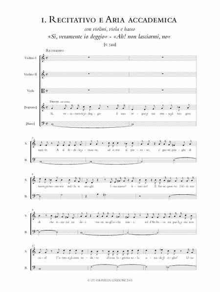 Concert Arias G 544-559. Critical Edition