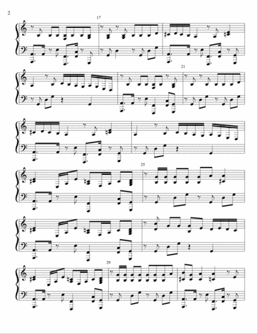 No Tears Left To Cry Piano Solo scores gallery preview page 2