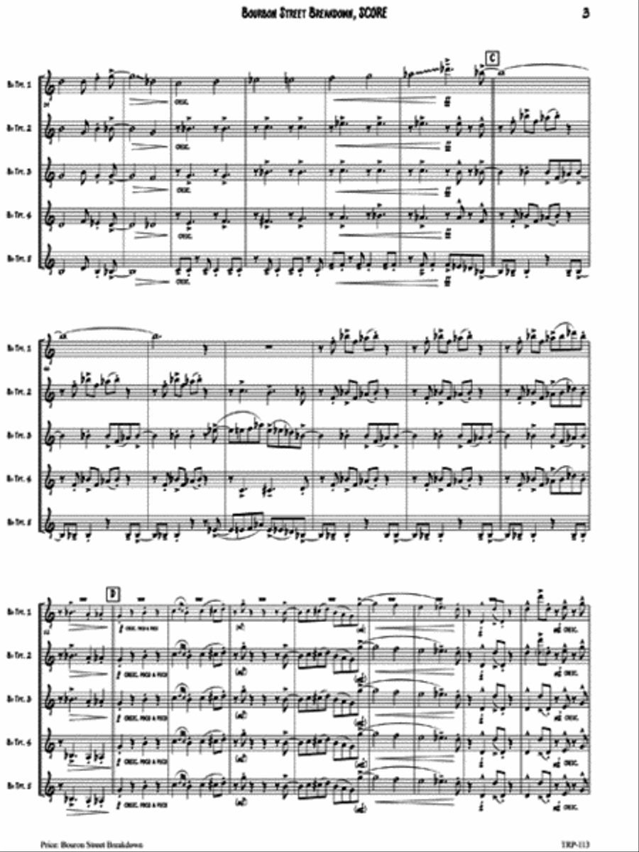 Bourbon Street Breakdown Small Ensemble scores gallery preview page 4