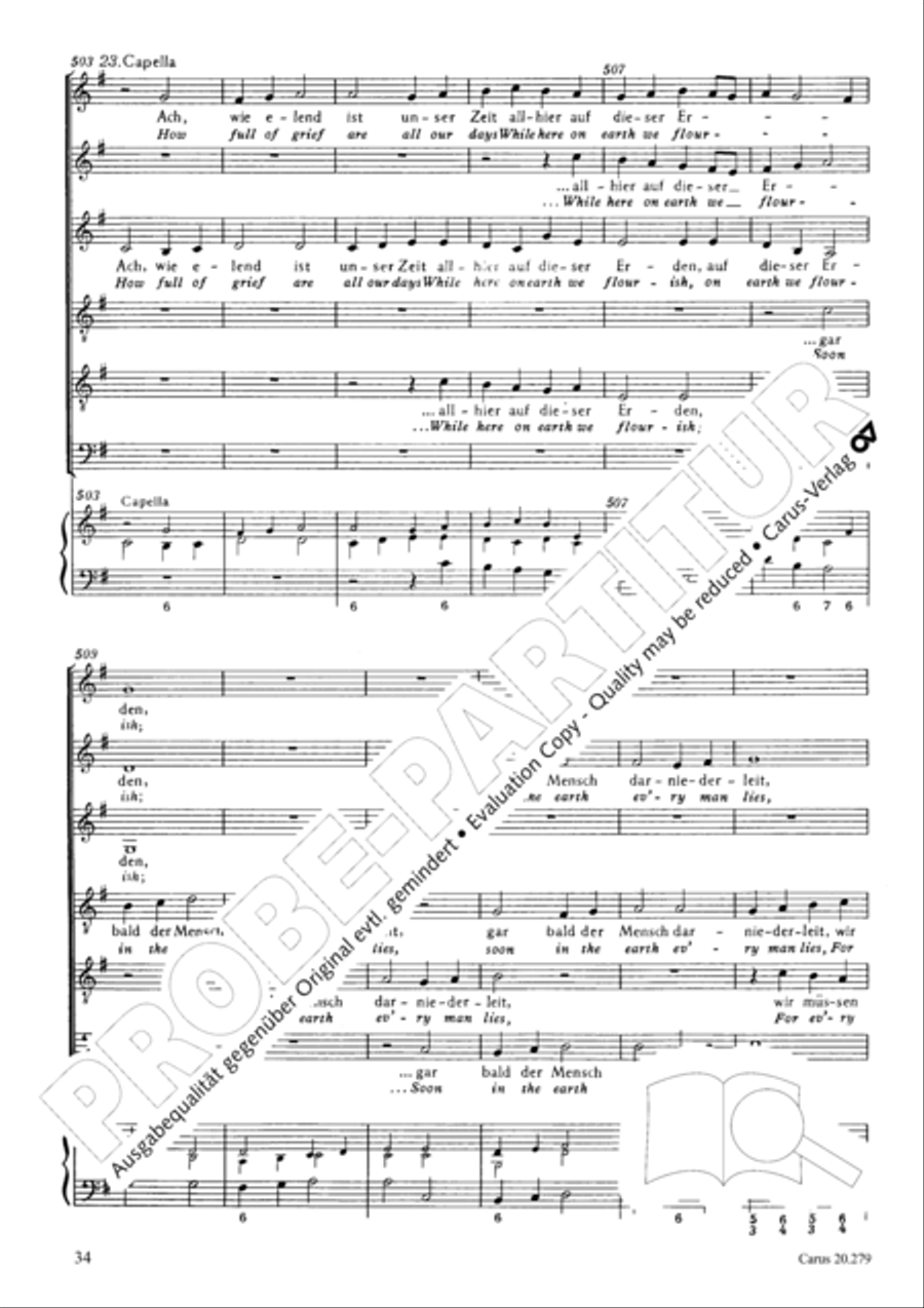 Musikalische Exequien I-III Score scores gallery preview page 37