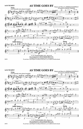 As Time Goes By: 1st B-flat Trumpet