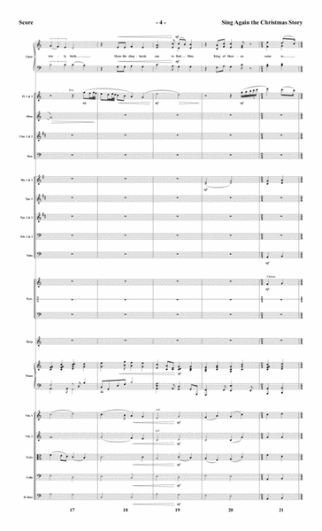 Sing Again the Christmas Story - Orchestral Score and CD with Printable Parts