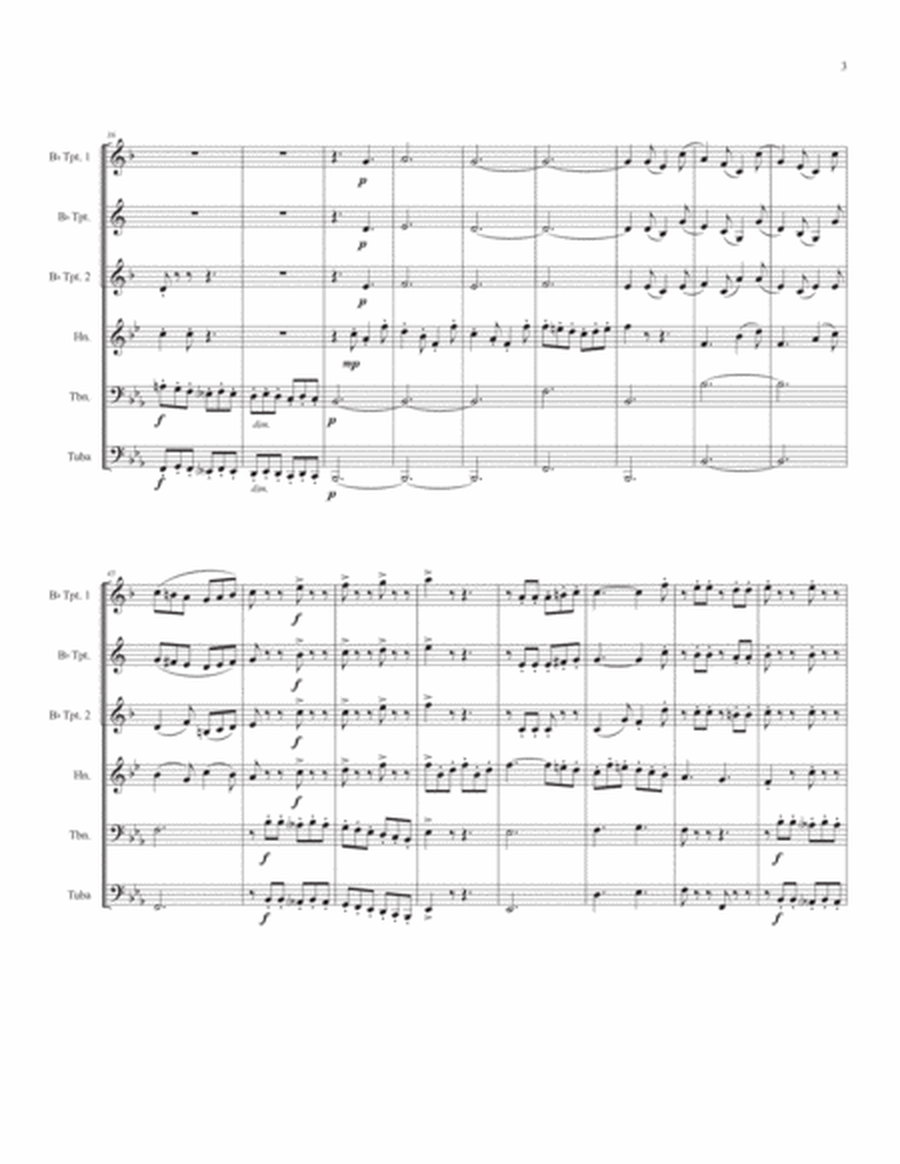 Horn Concerto #4 Finale for Brass Quintet image number null