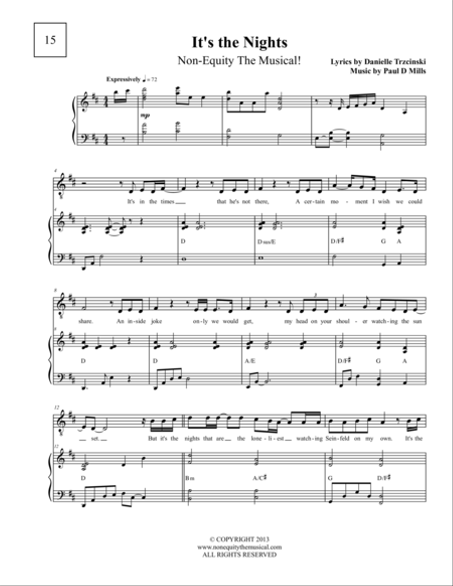 It's The Nights Flute scores gallery preview page 1