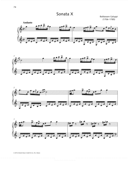 Sonata X C major