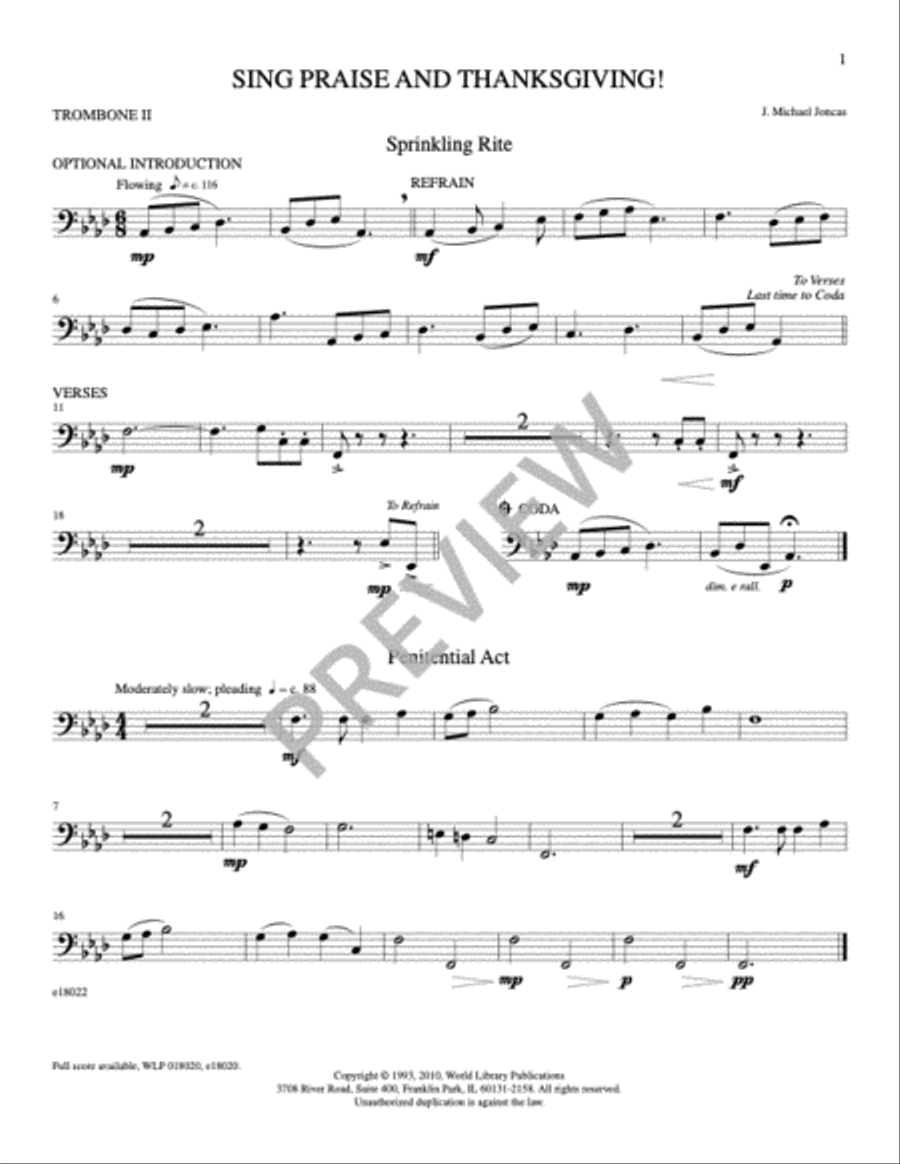 Sing Praise and Thanksgiving Mass-Choir, Cantor, Keyboard, Guitar Edition Choir scores gallery preview page 14