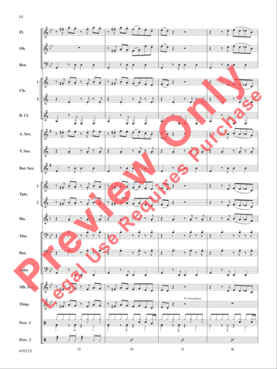 The Man from U.N.C.L.E. (from the Original Motion Picture Soundtrack) Concert Band scores gallery preview page 19