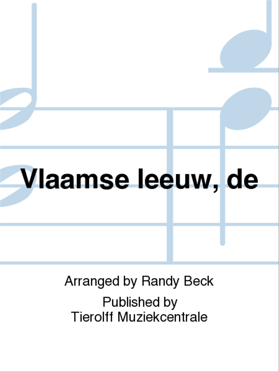 De Vlaamse Leeuw Concert Band scores gallery preview page 1