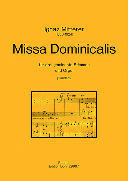 Missa Dominicalis für drei gemischte Stimmen und Orgel