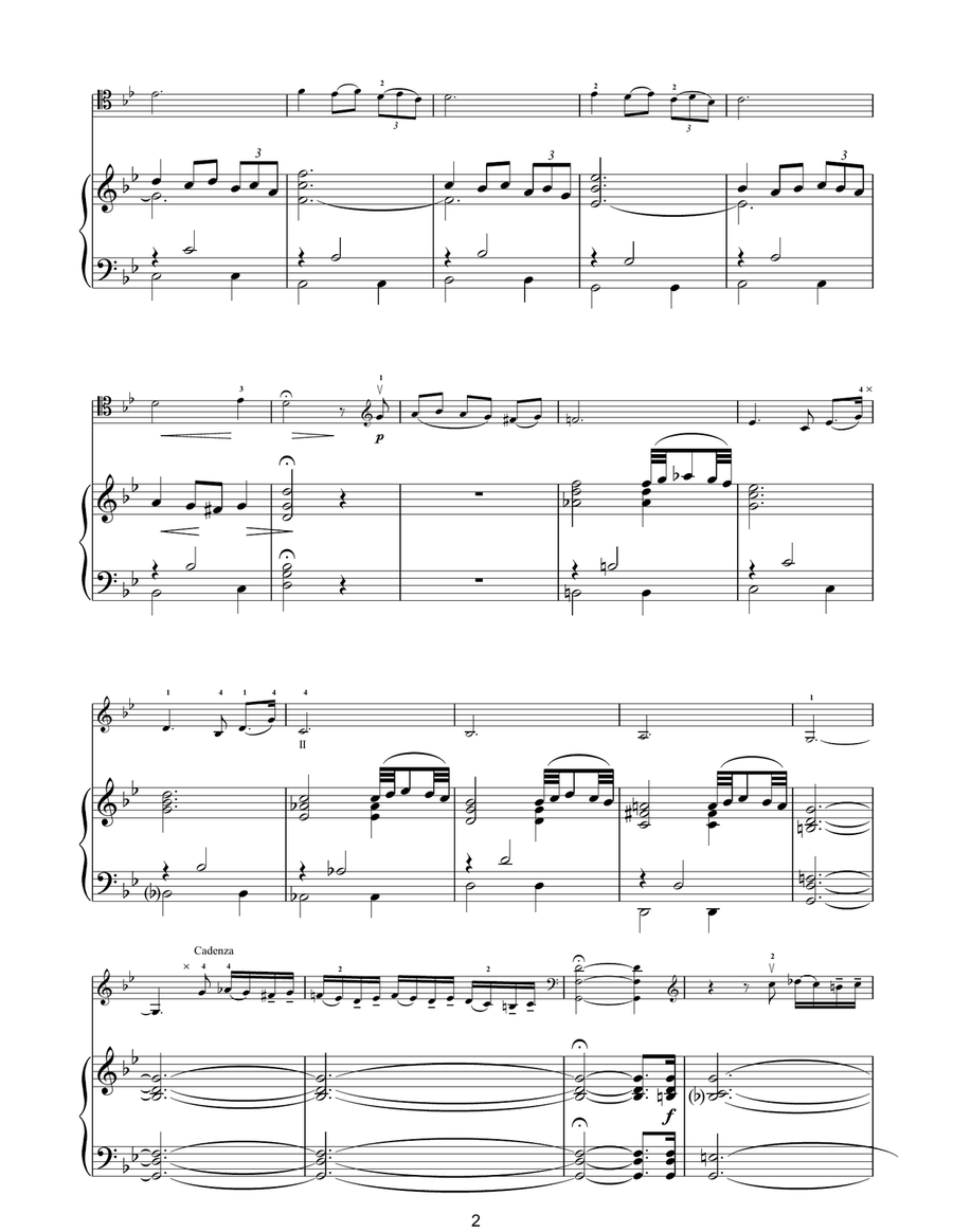 Adagio In G Minor Piano scores gallery preview page 2