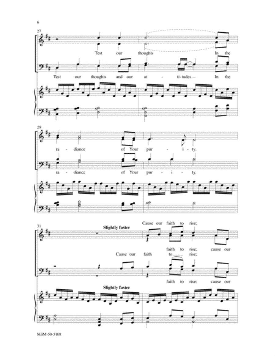 Speak, O Lord 4-Part scores gallery preview page 4