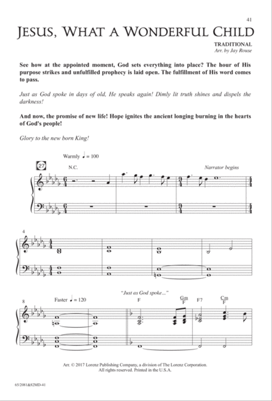 And It Came to Pass, Emmanuel - SATB Score with Performance CD image number null