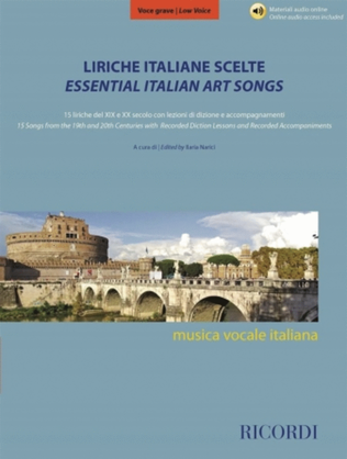 Book cover for Essential Italian Art Songs - Low Voice